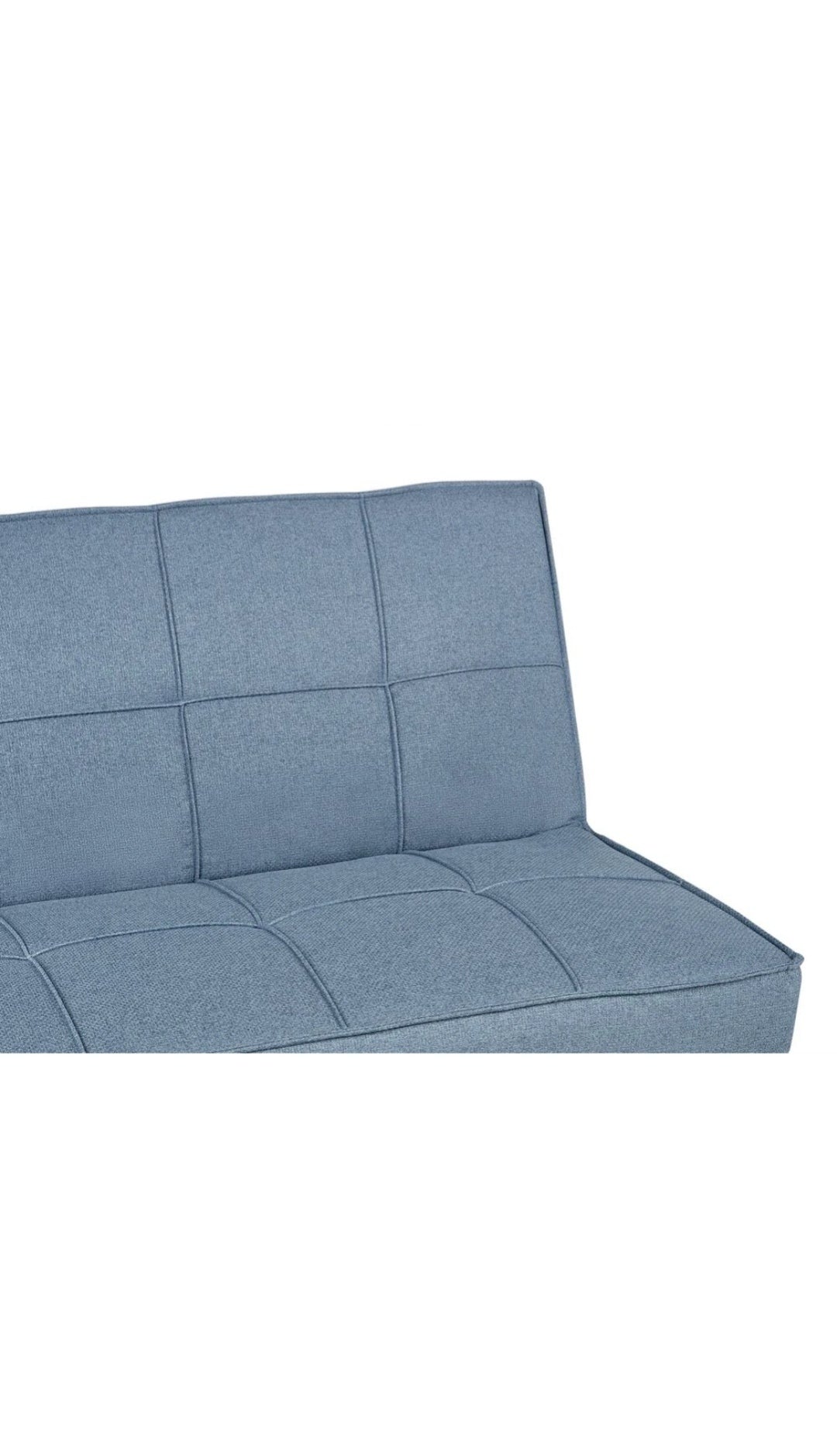 Sofá cama tela azul