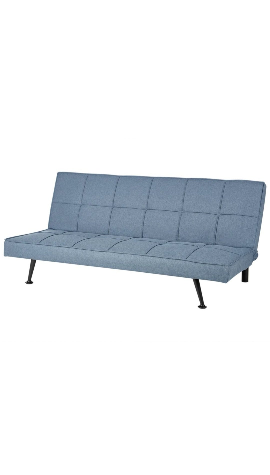 Sofá cama tela azul