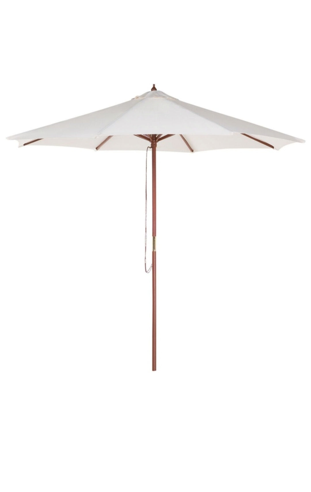Sombrilla de poliéster beige 270cm