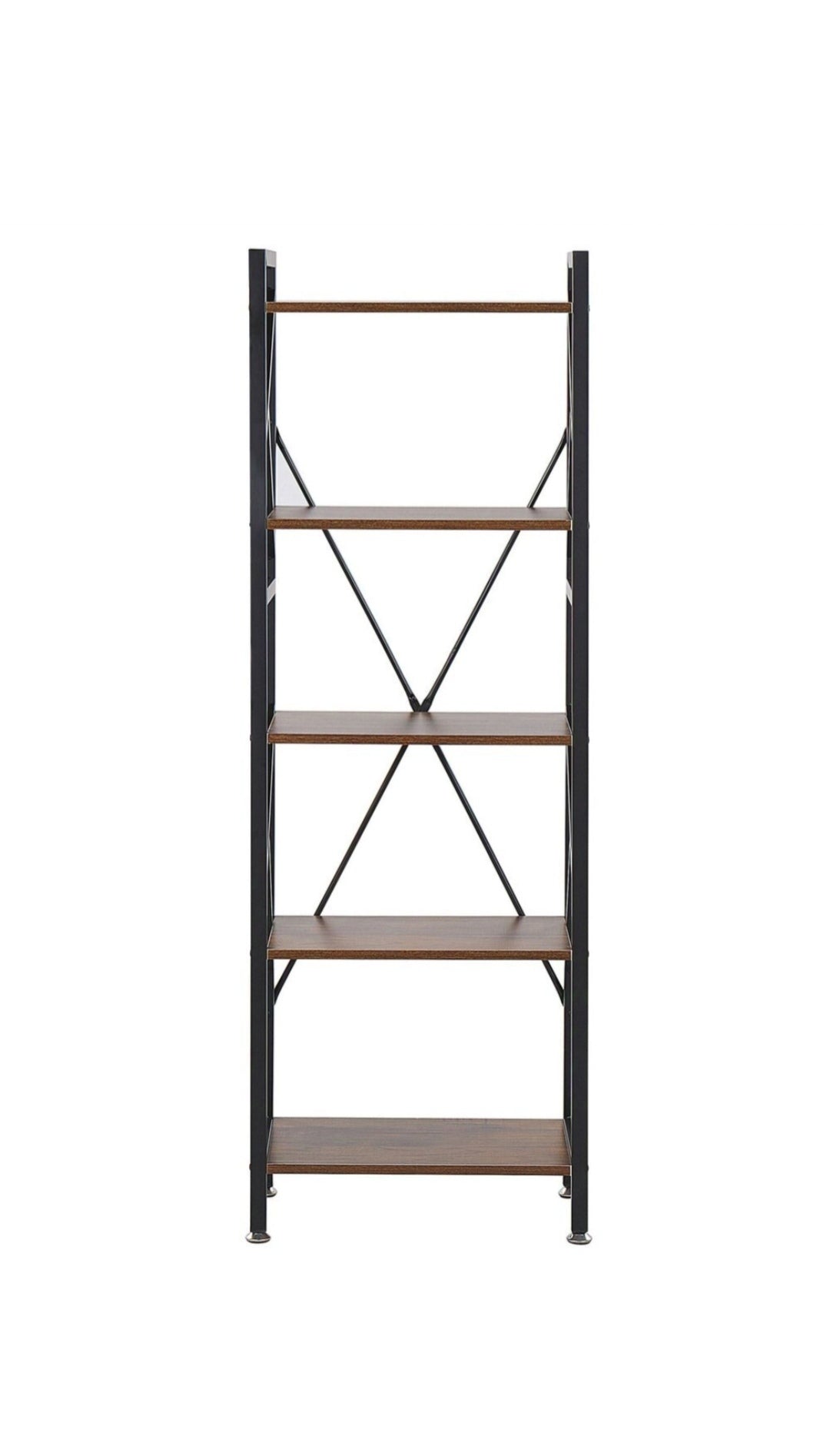 Estante 5 baldas madera oscura