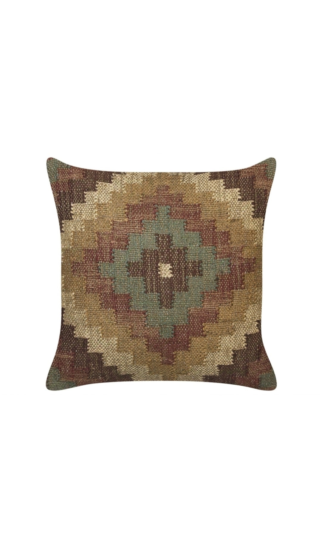 Conjunto de 2 cojines de yute marrón 45/45