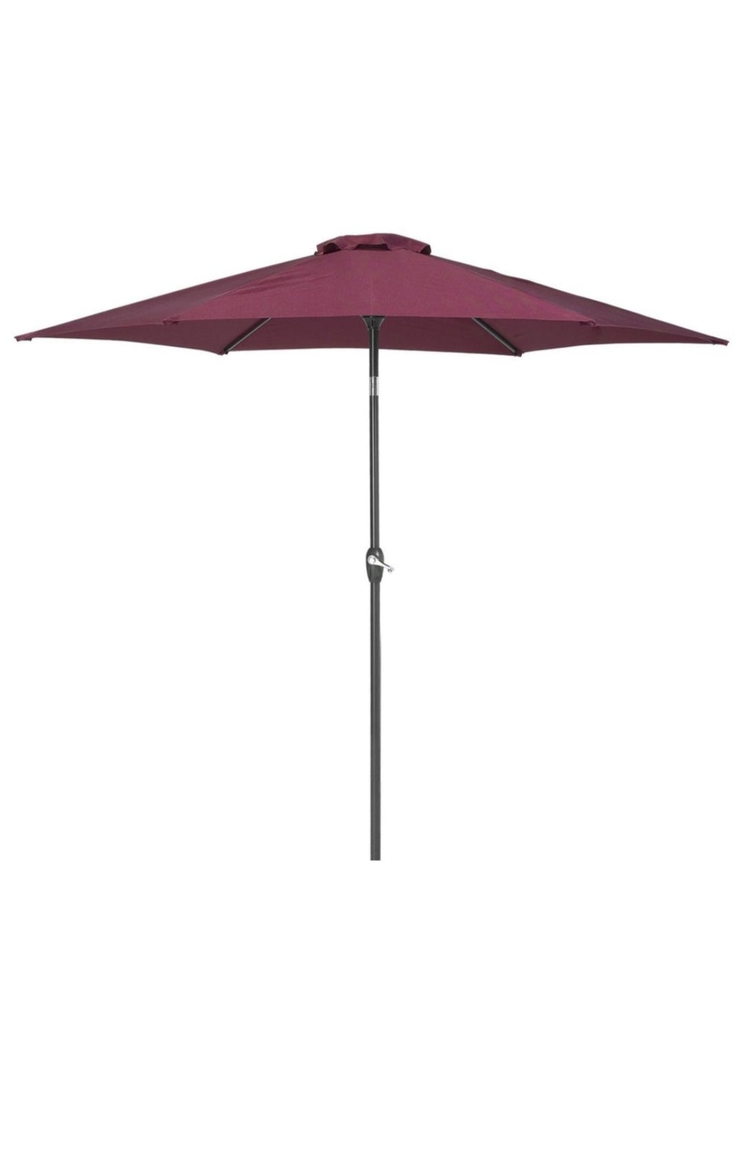 Sombrilla de poliéster borgoña 270cm