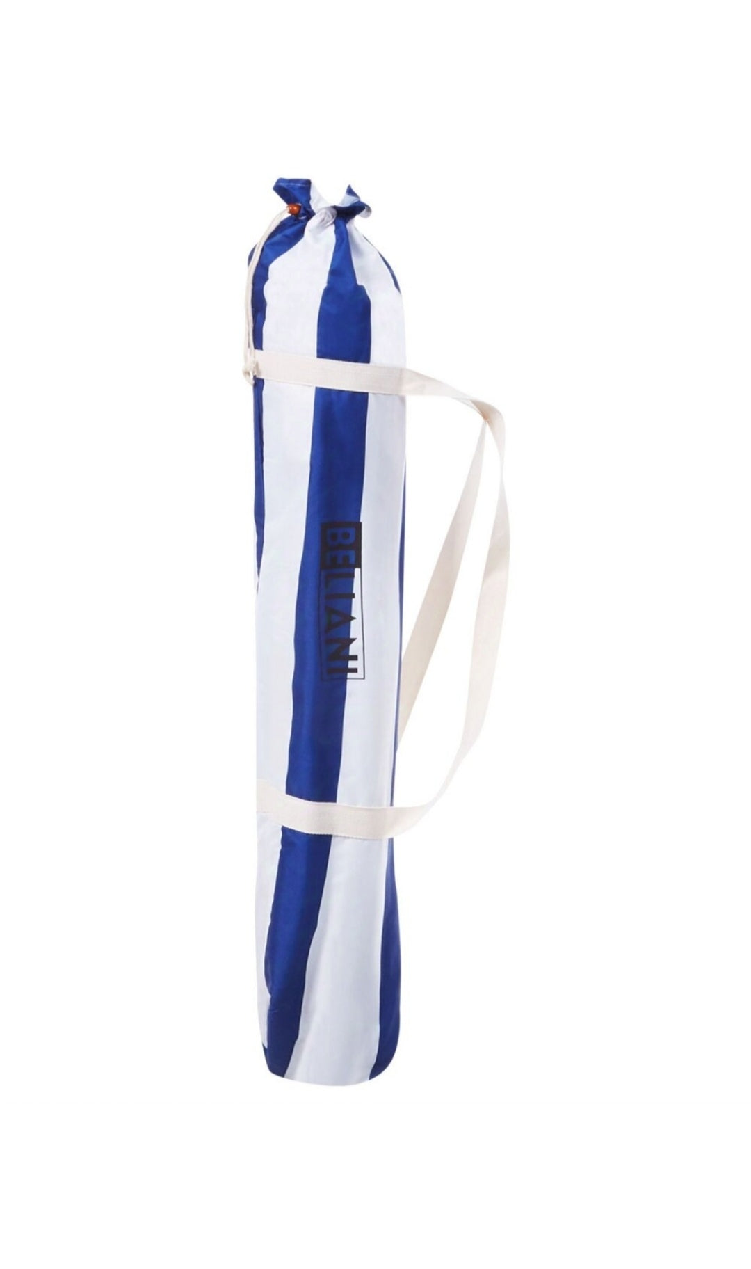 Sombrilla azul blanco 150cm