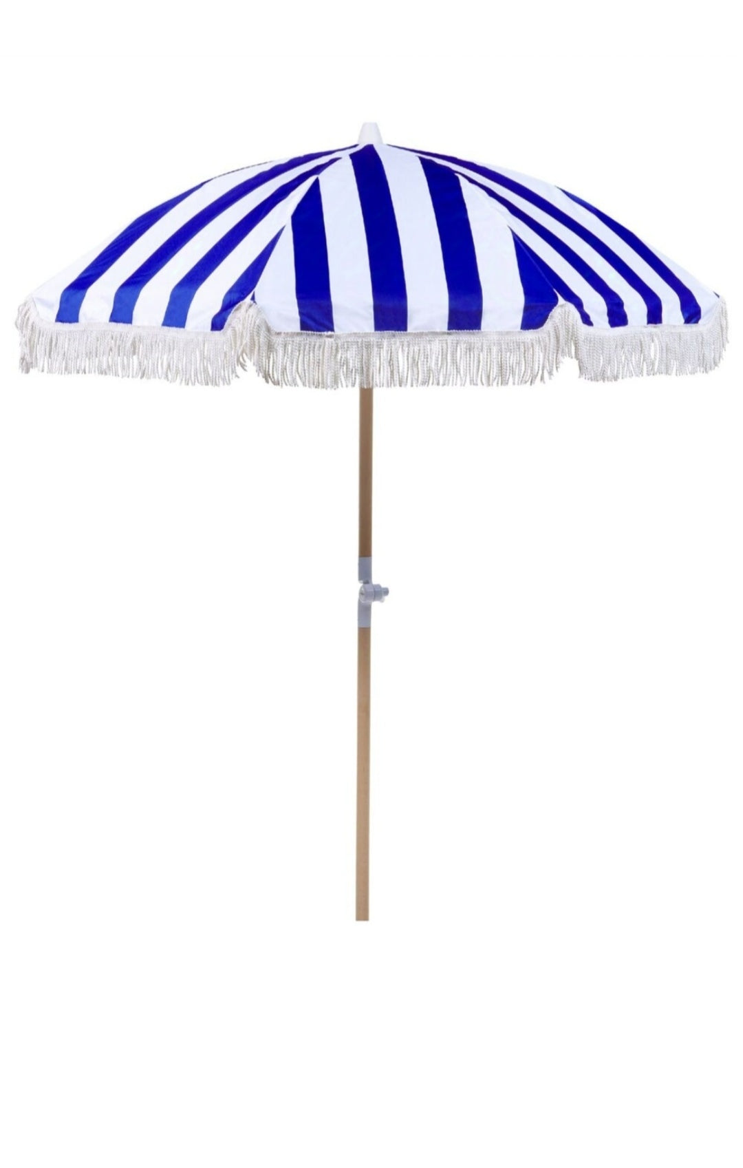 Sombrilla azul blanco 150cm