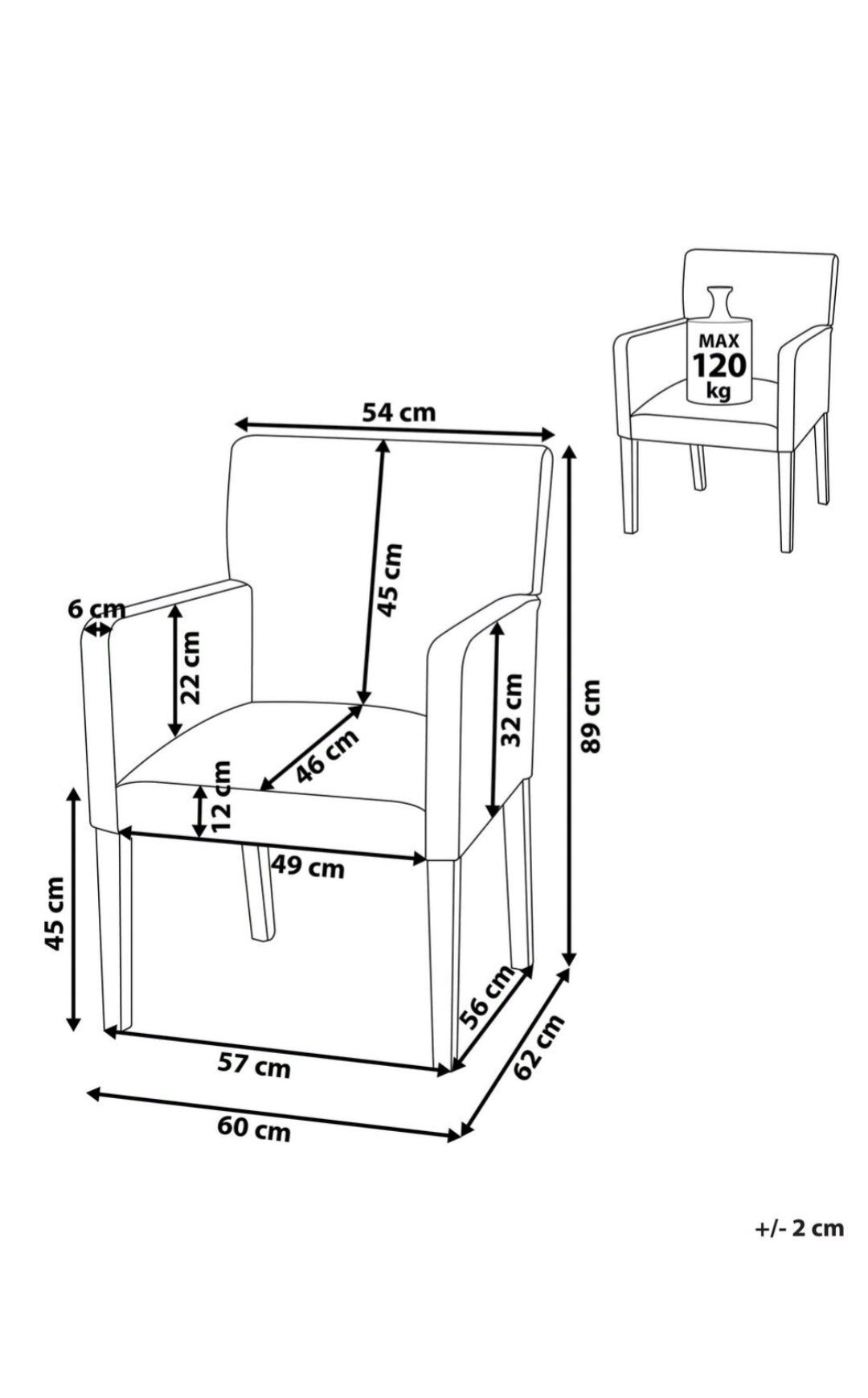 Silla de poliéster gris