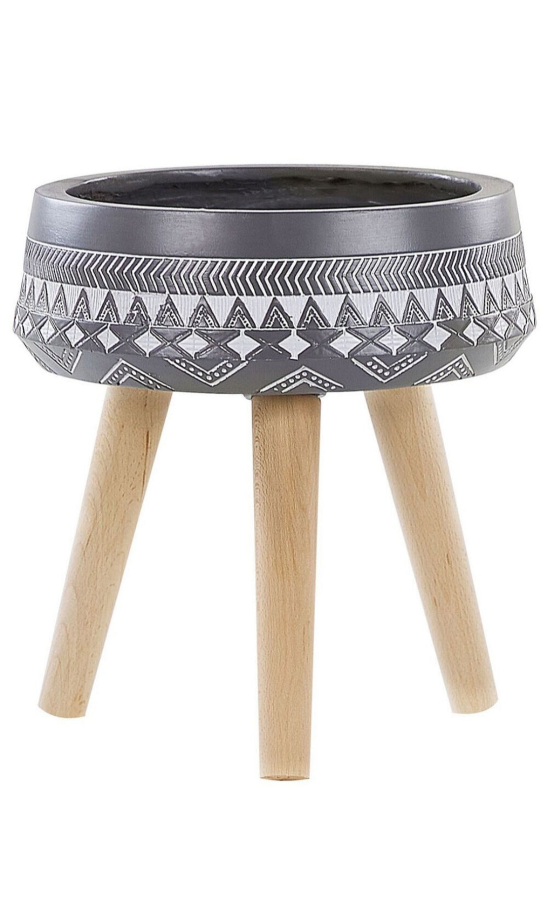Soporte para maceta gris oscuro