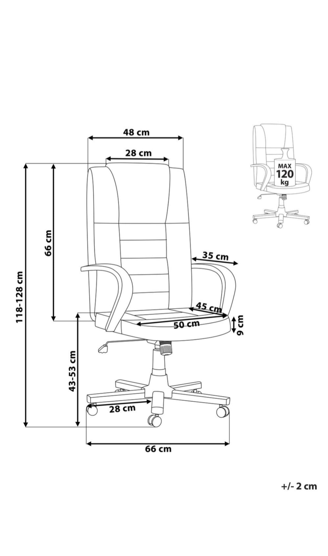 Sillón de masaje en piel con calentador beige