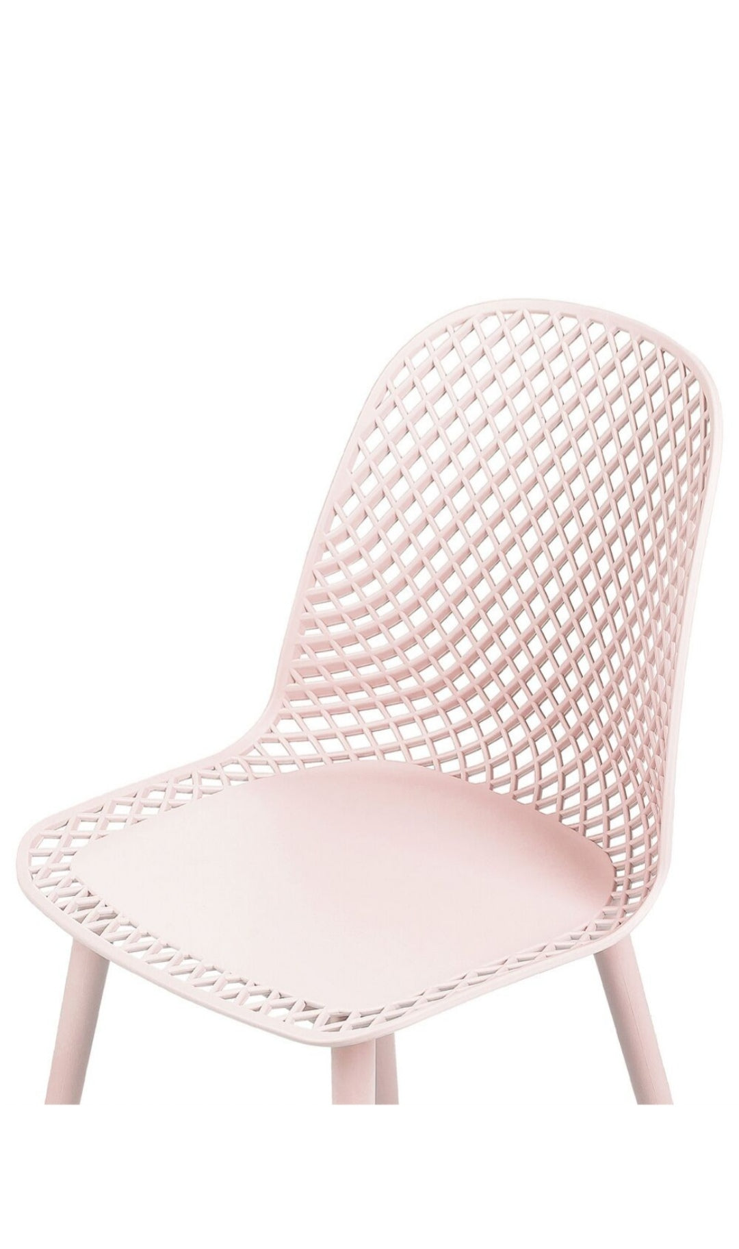 Conjunto de 4 sillas comedor rosas