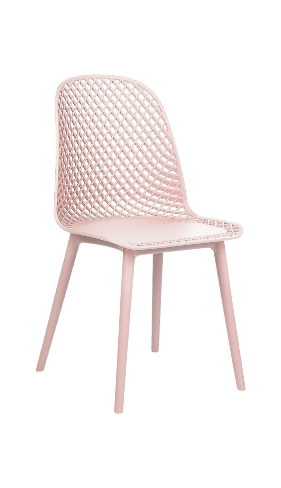 Conjunto de 4 sillas comedor rosas