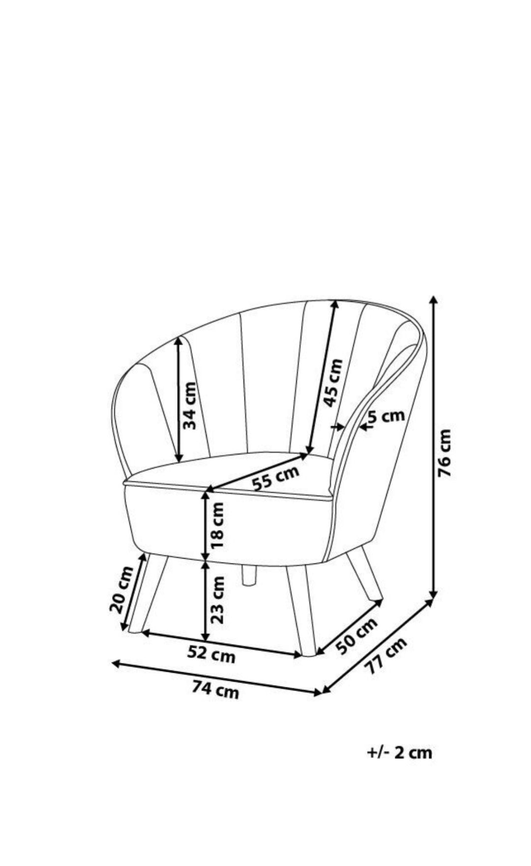 Sillón terciopelo rosa