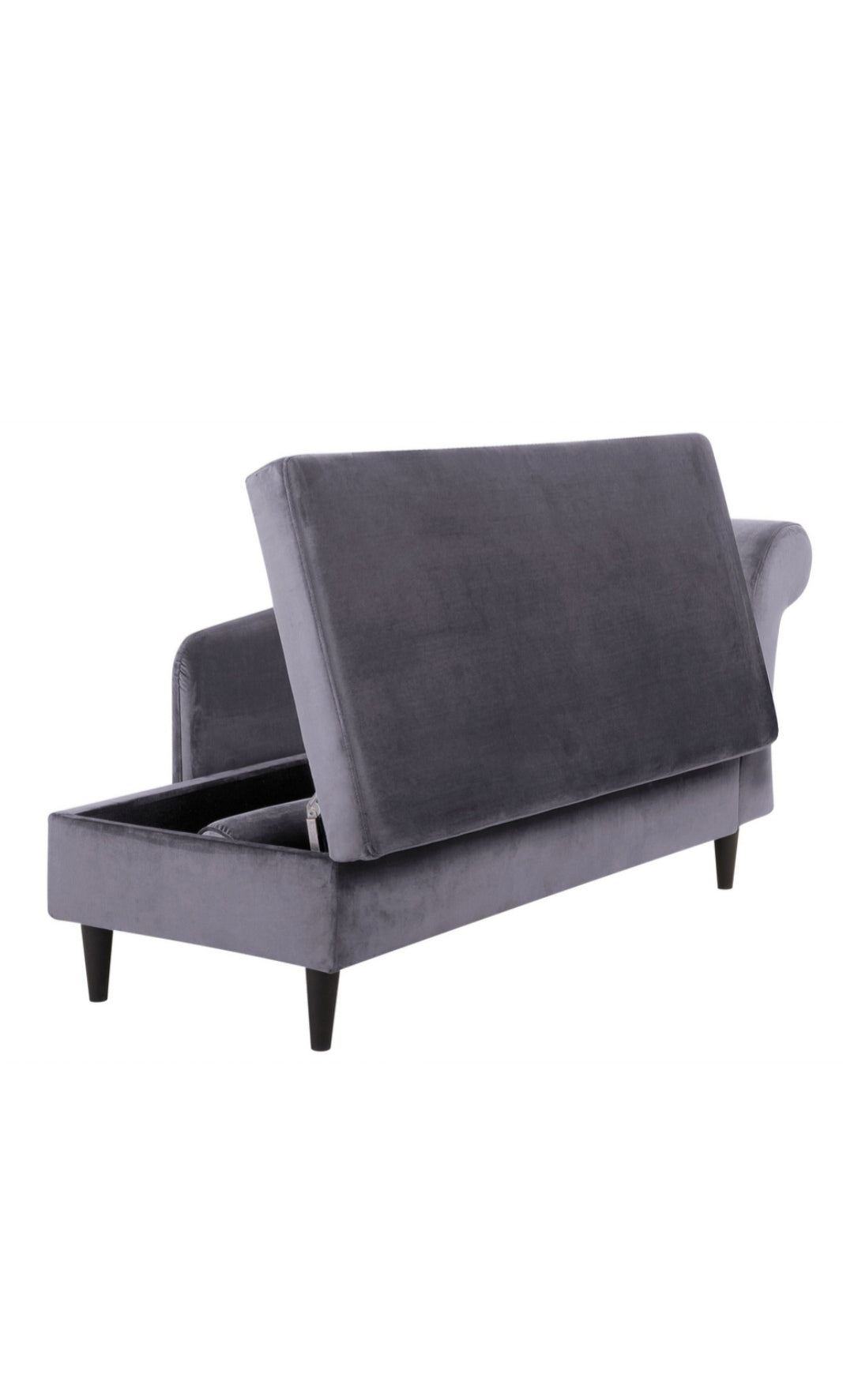Chaise longue gris oscuro derecho