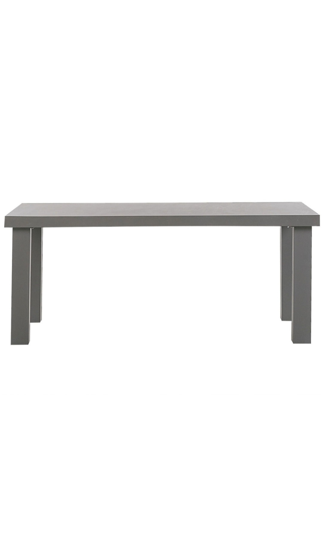 Mesa de comedor de cemento reforzado gris