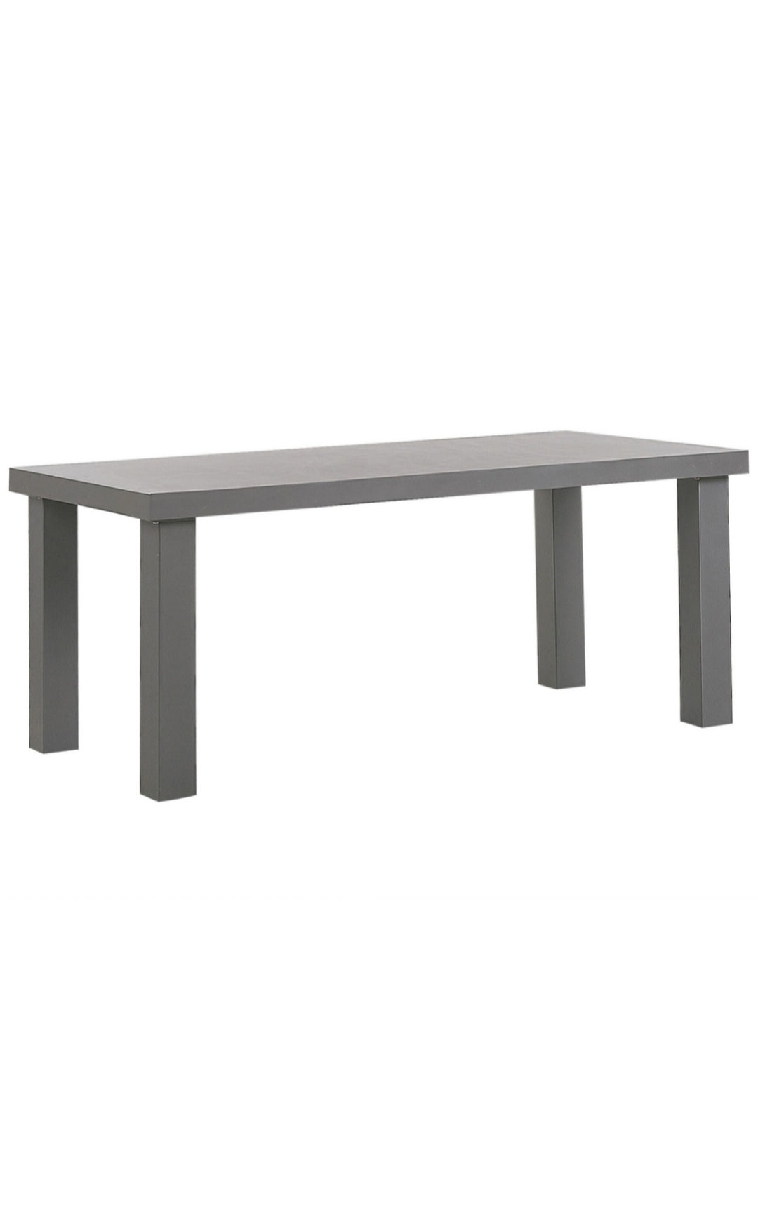 Mesa de comedor de cemento reforzado gris