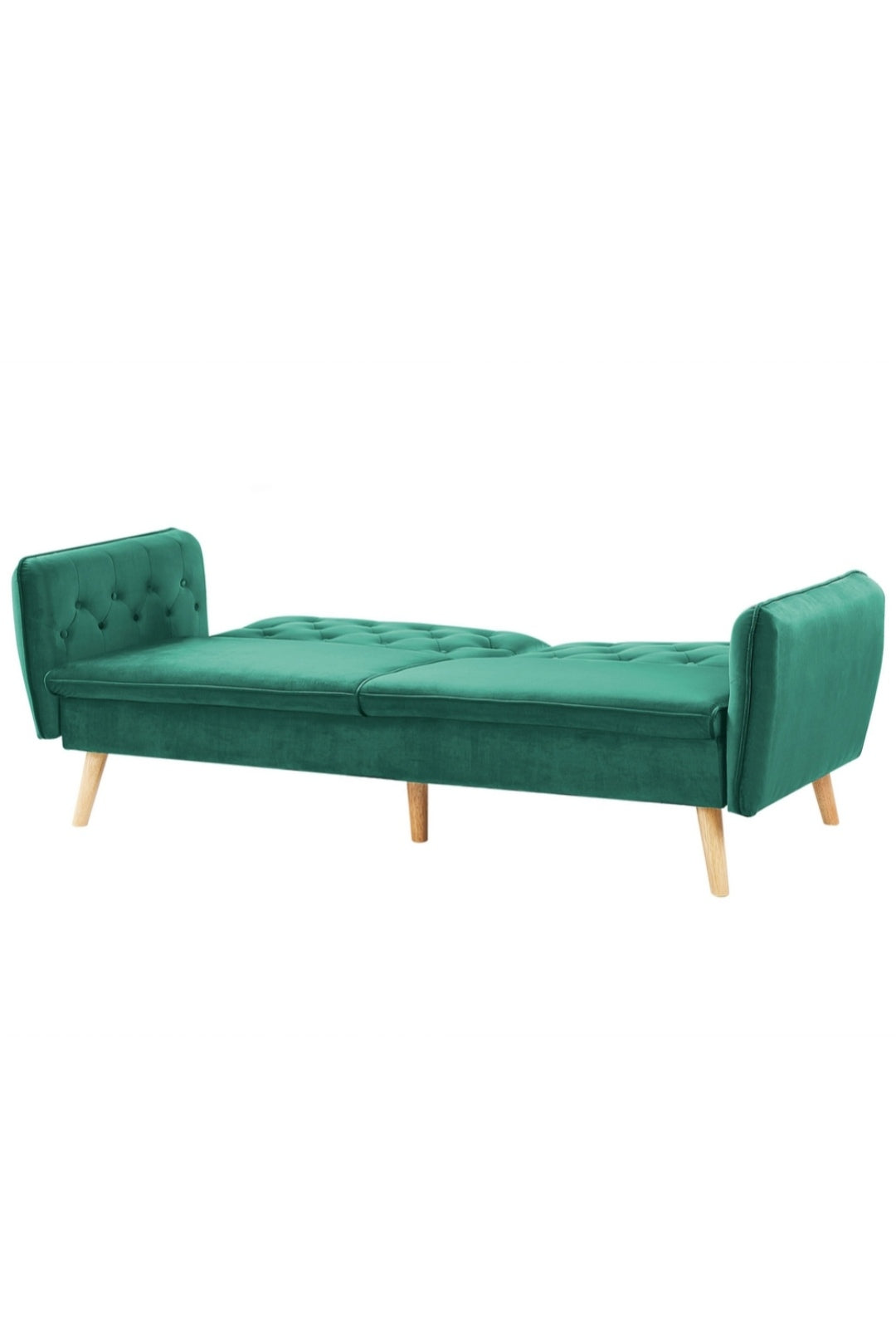 Sofa cama terciopelo verde