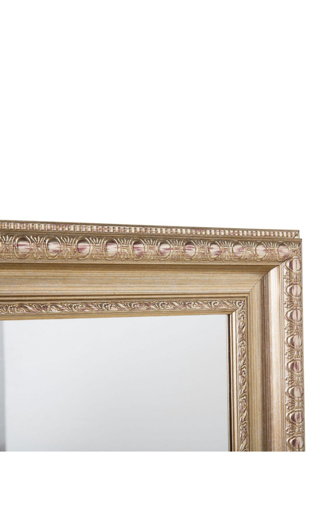 Espejo de pared plateado dorado 141cm