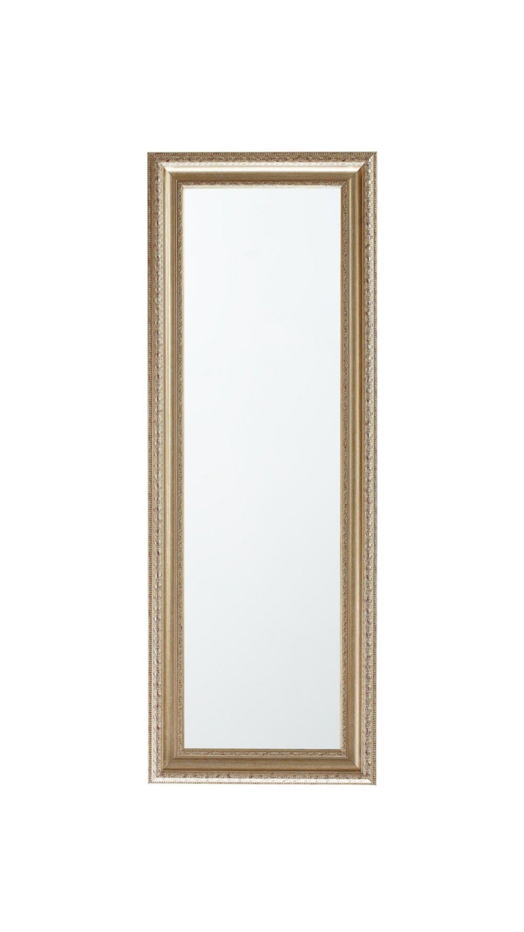Espejo de pared plateado dorado 141cm