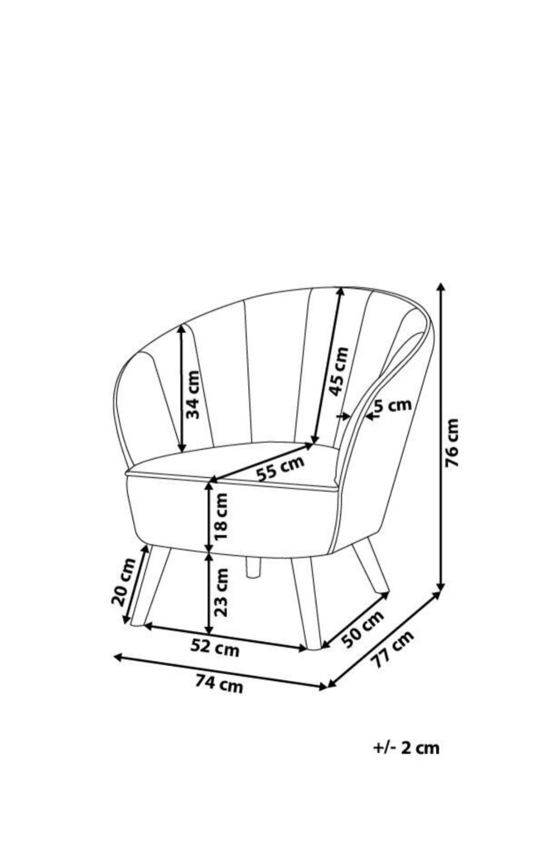Sillón Terciopelo rosa