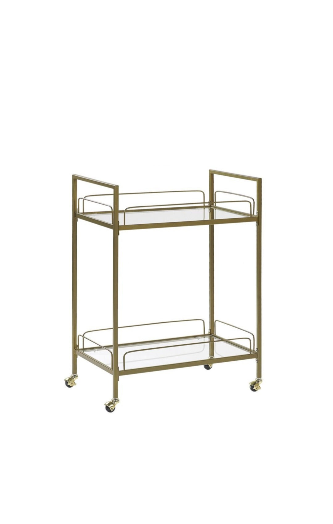 Carrito de cocina dorado