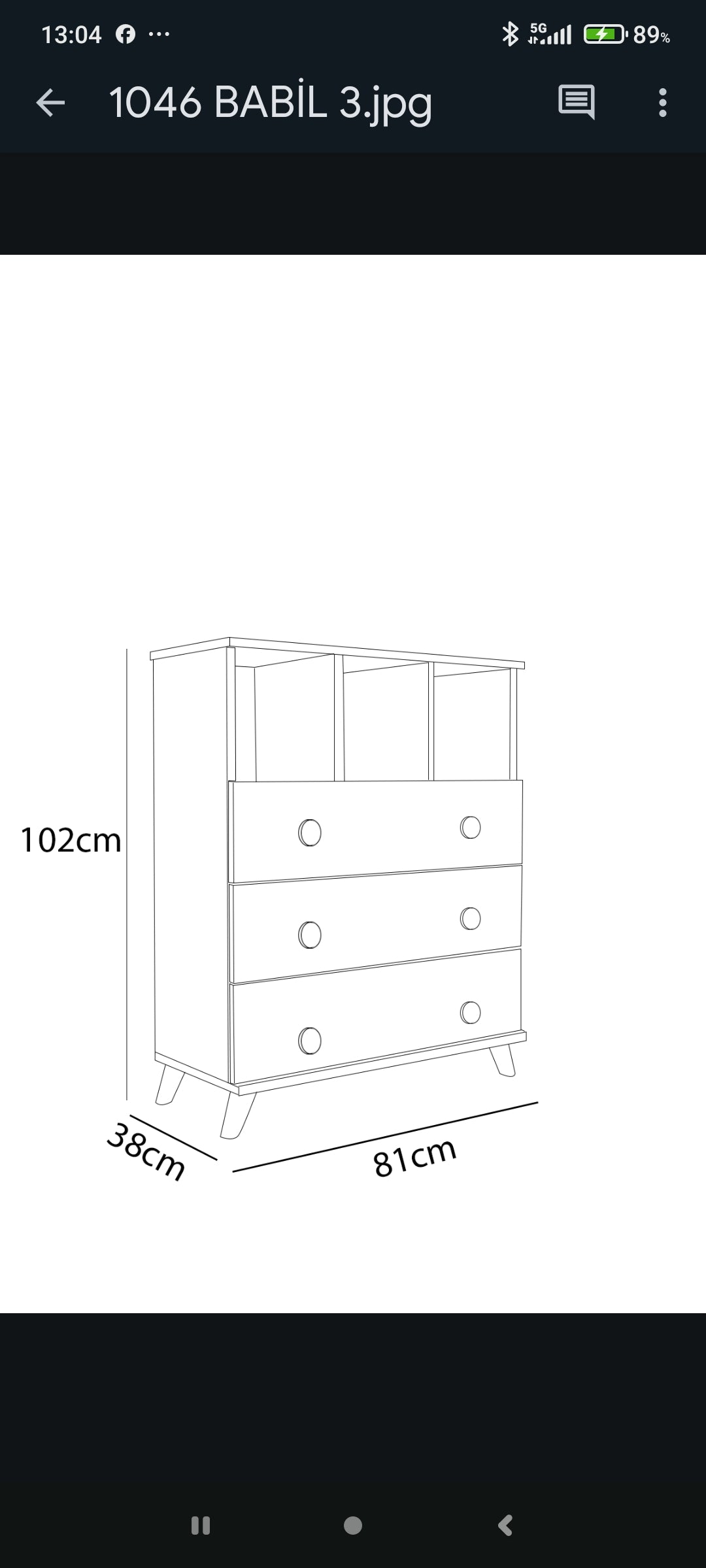 Cajonera babil blanca 3 cajones con espacio superior – Moderna y funciona
