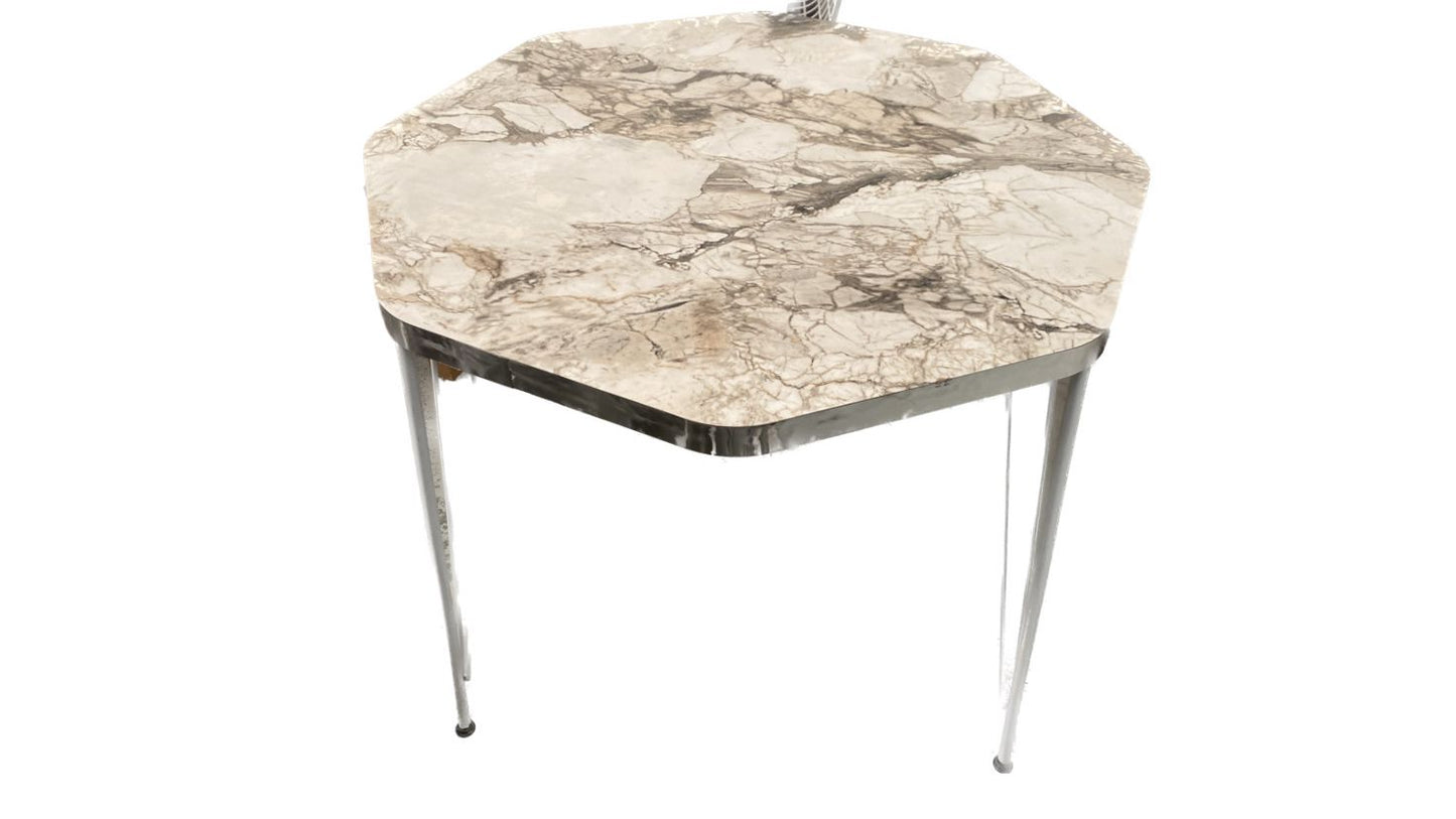 Mesa Okazo efecto mármol hexagonal