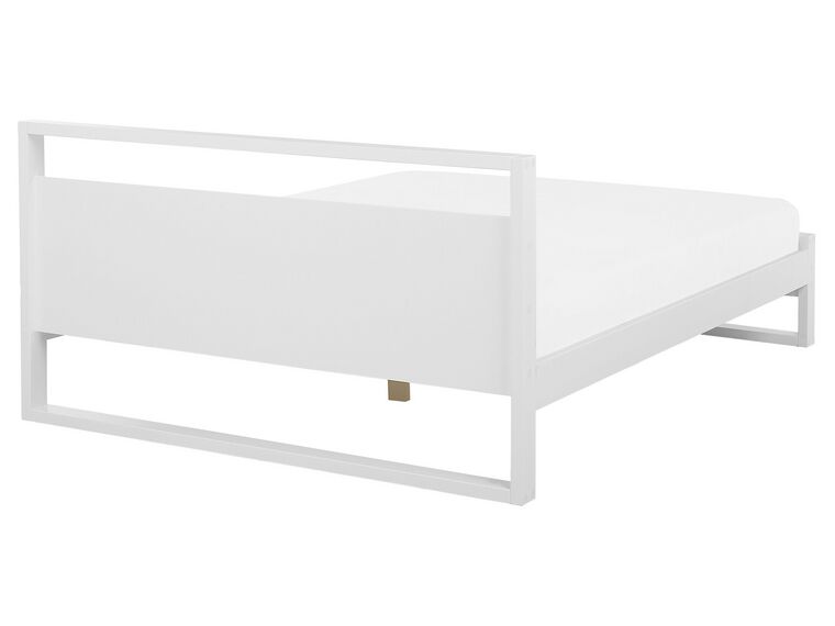 Cama con somier de madera pino blanca 180/200