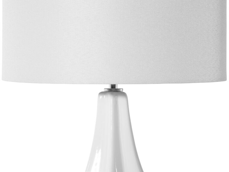 Lámpara de mesa blanca