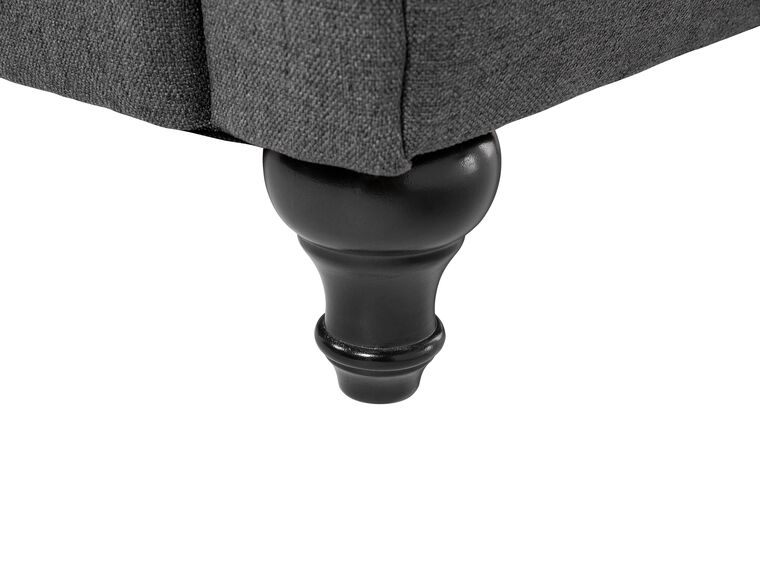 Sofá 3 plazas tapizado gris CHESTERFIELD
