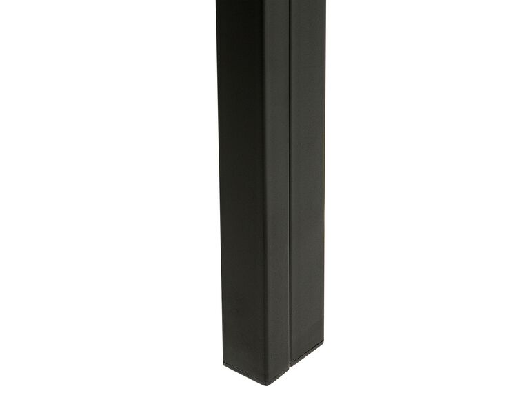 Mesa de comedor negro/madera oscura 150 x 90 cm