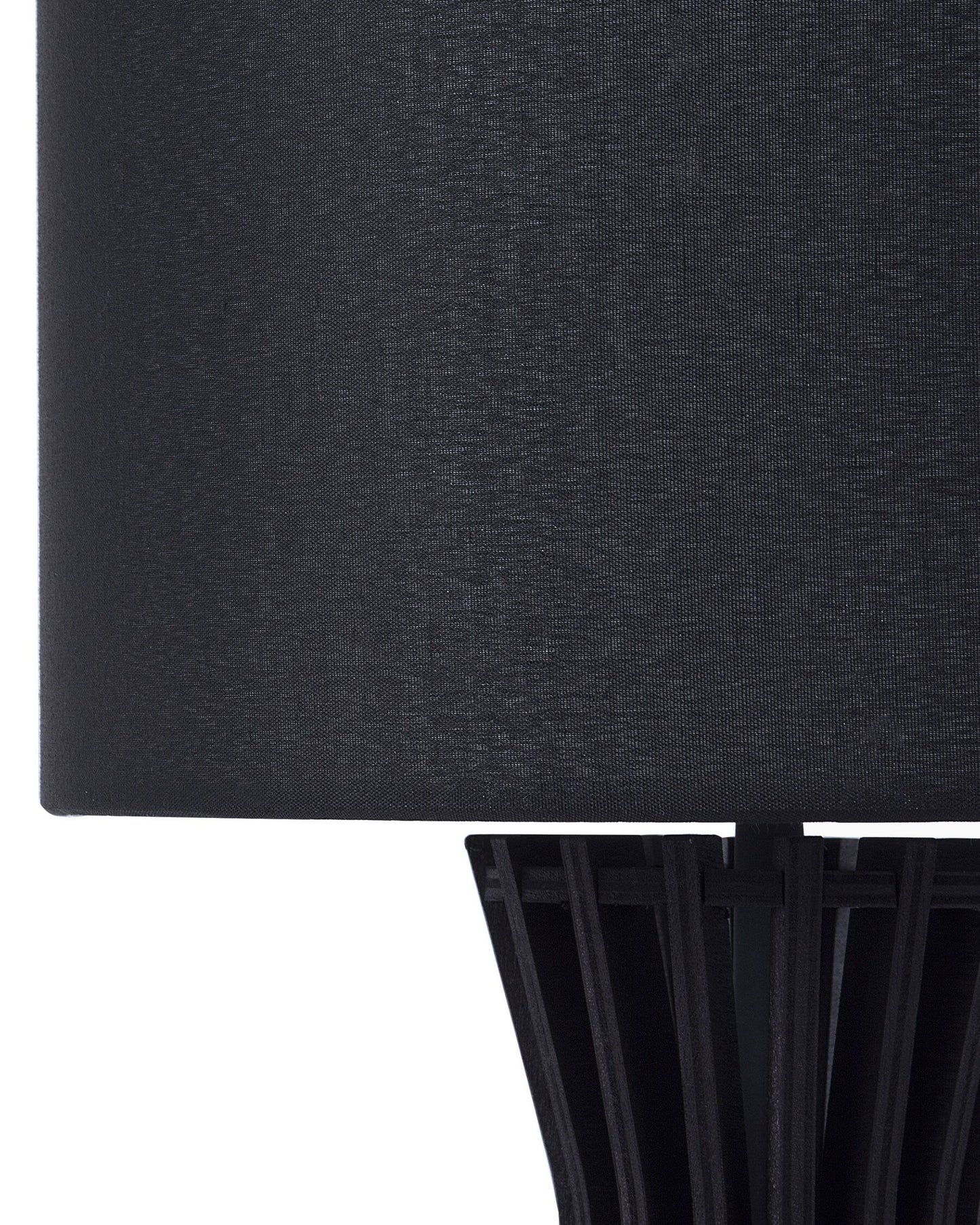Lámpara de mesa negra