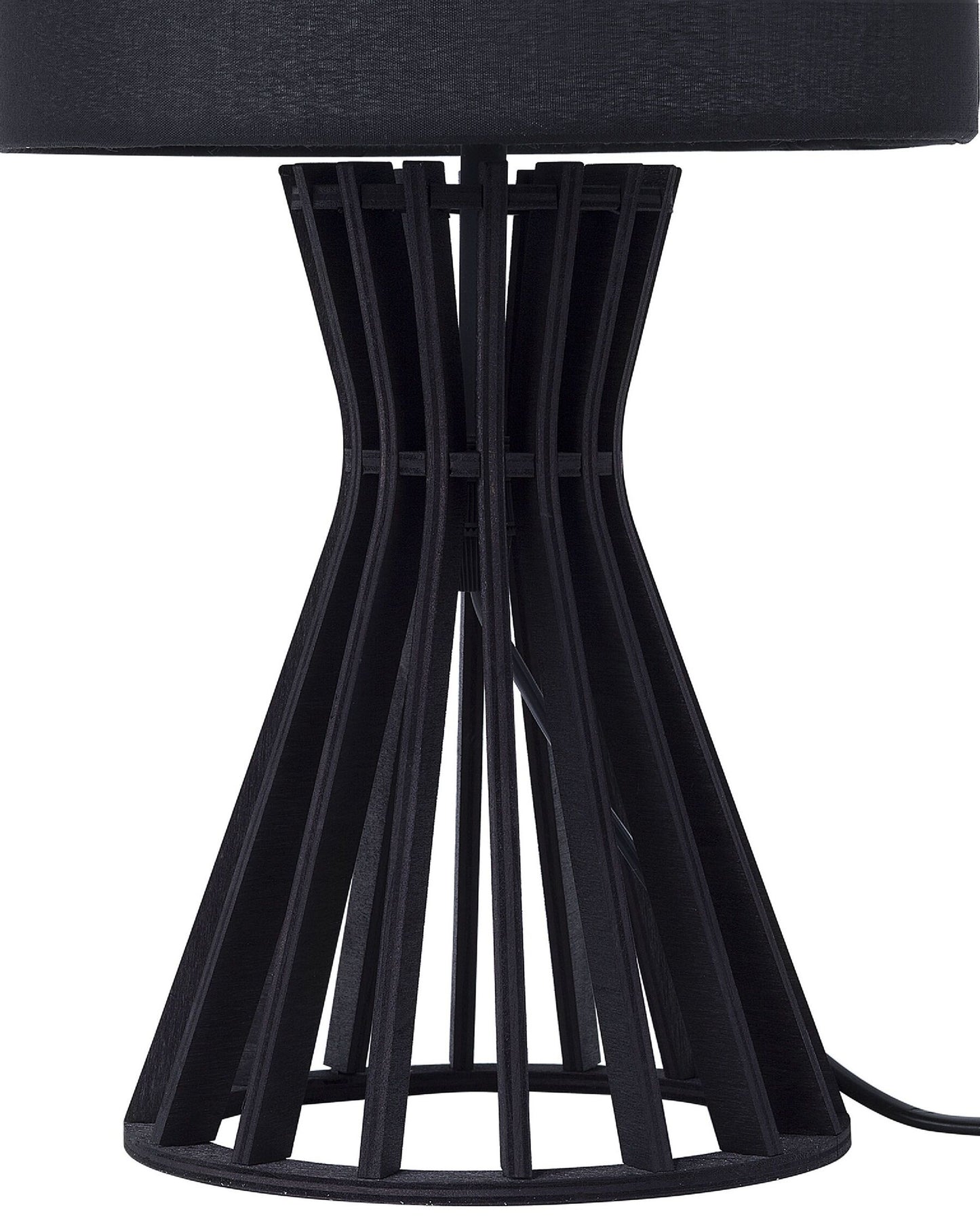 Lámpara de mesa negra