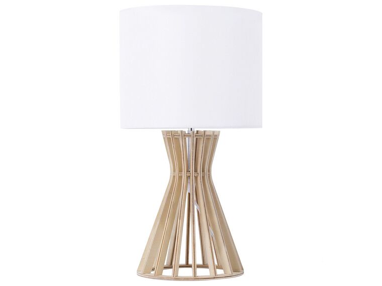 Lámpara de mesa blanca