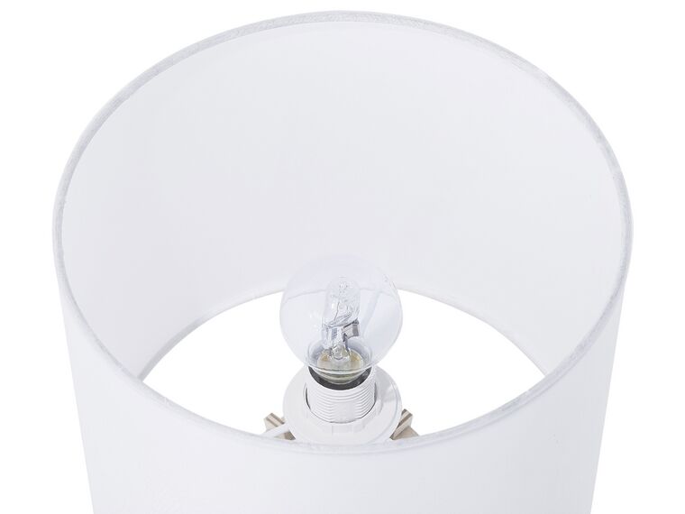 Lámpara de mesa blanca