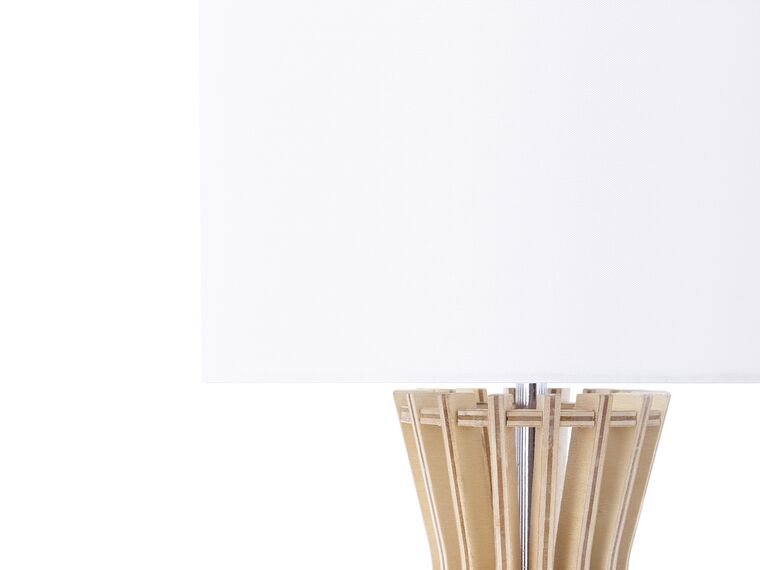 Lámpara de mesa blanca