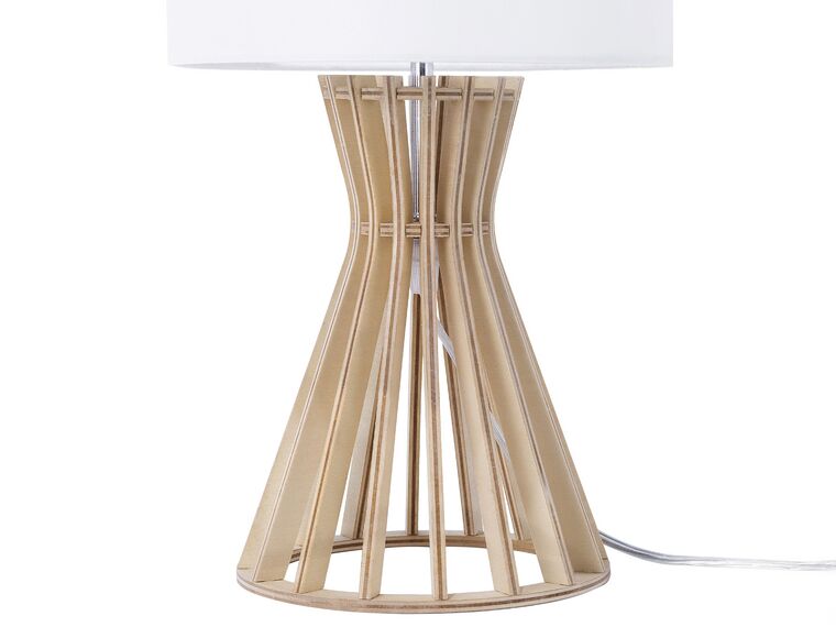 Lámpara de mesa blanca