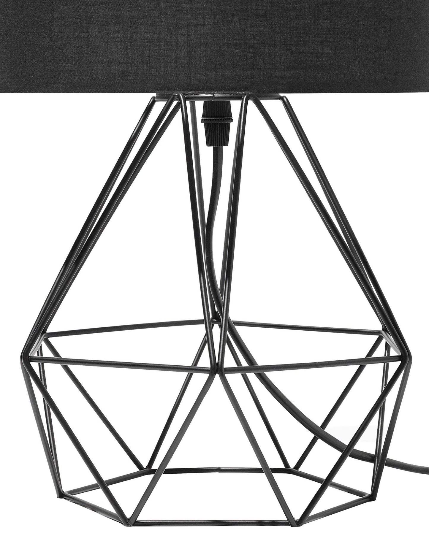 Lámpara de mesa negra