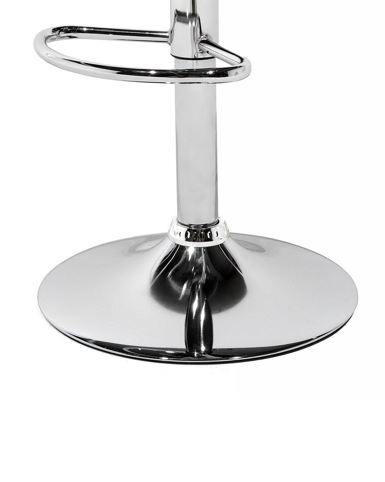 Conjunto de 2 taburetes de bar en blanco transparente