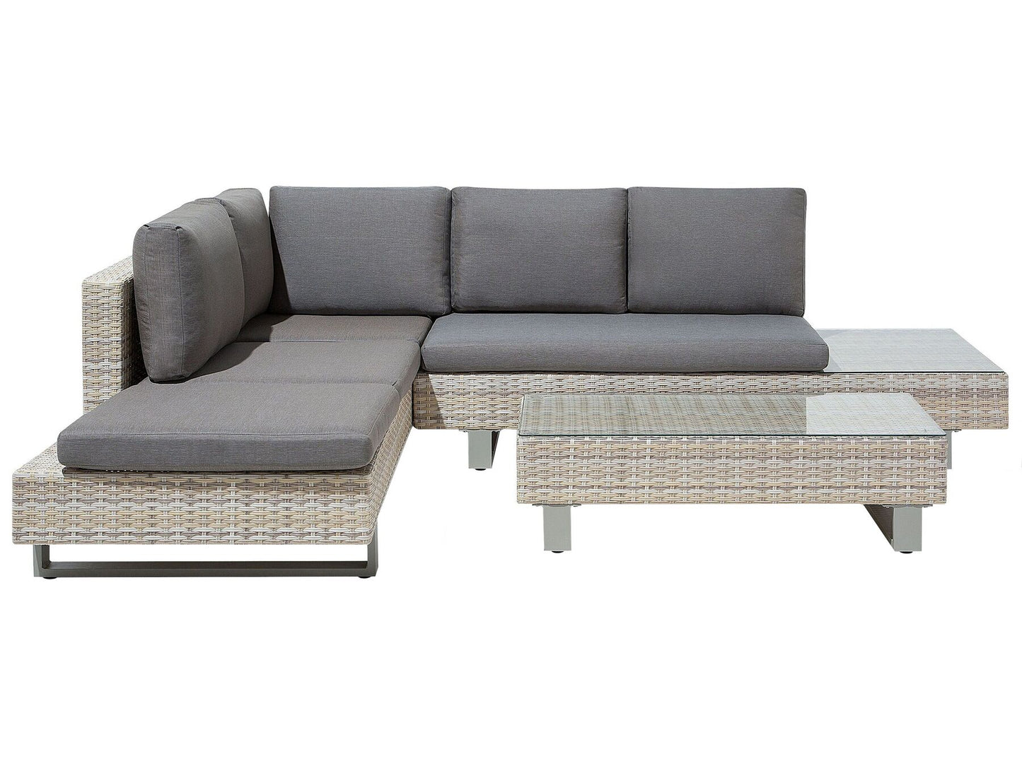 Conjunto longue Universal Ratán sintético Gris