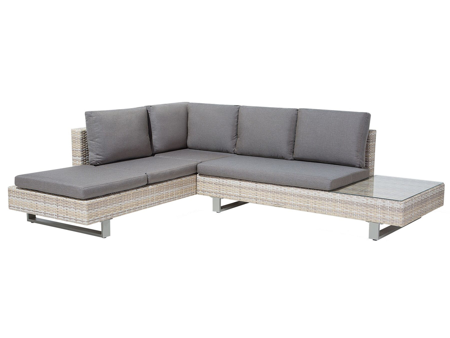 Conjunto longue Universal Ratán sintético Gris
