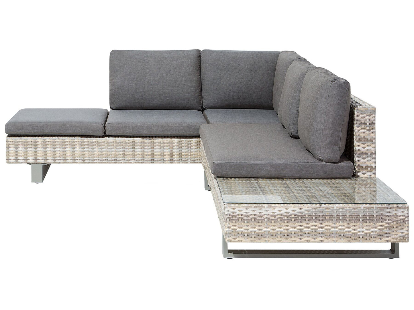 Conjunto longue Universal Ratán sintético Gris