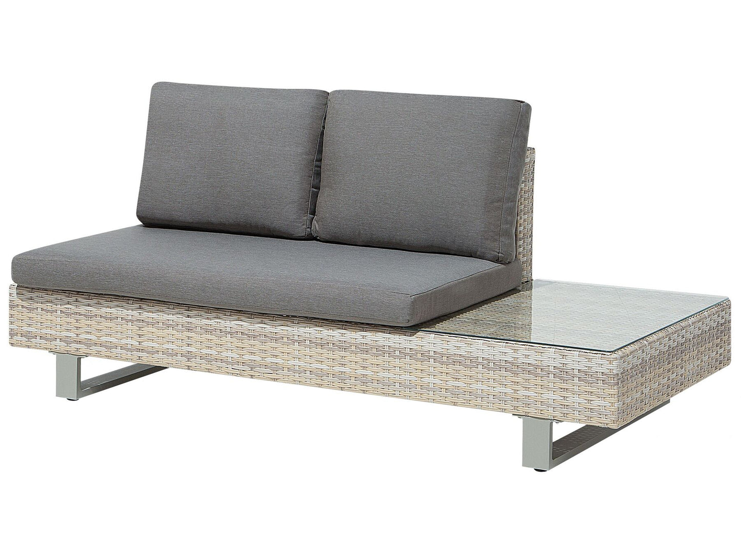 Conjunto longue Universal Ratán sintético Gris