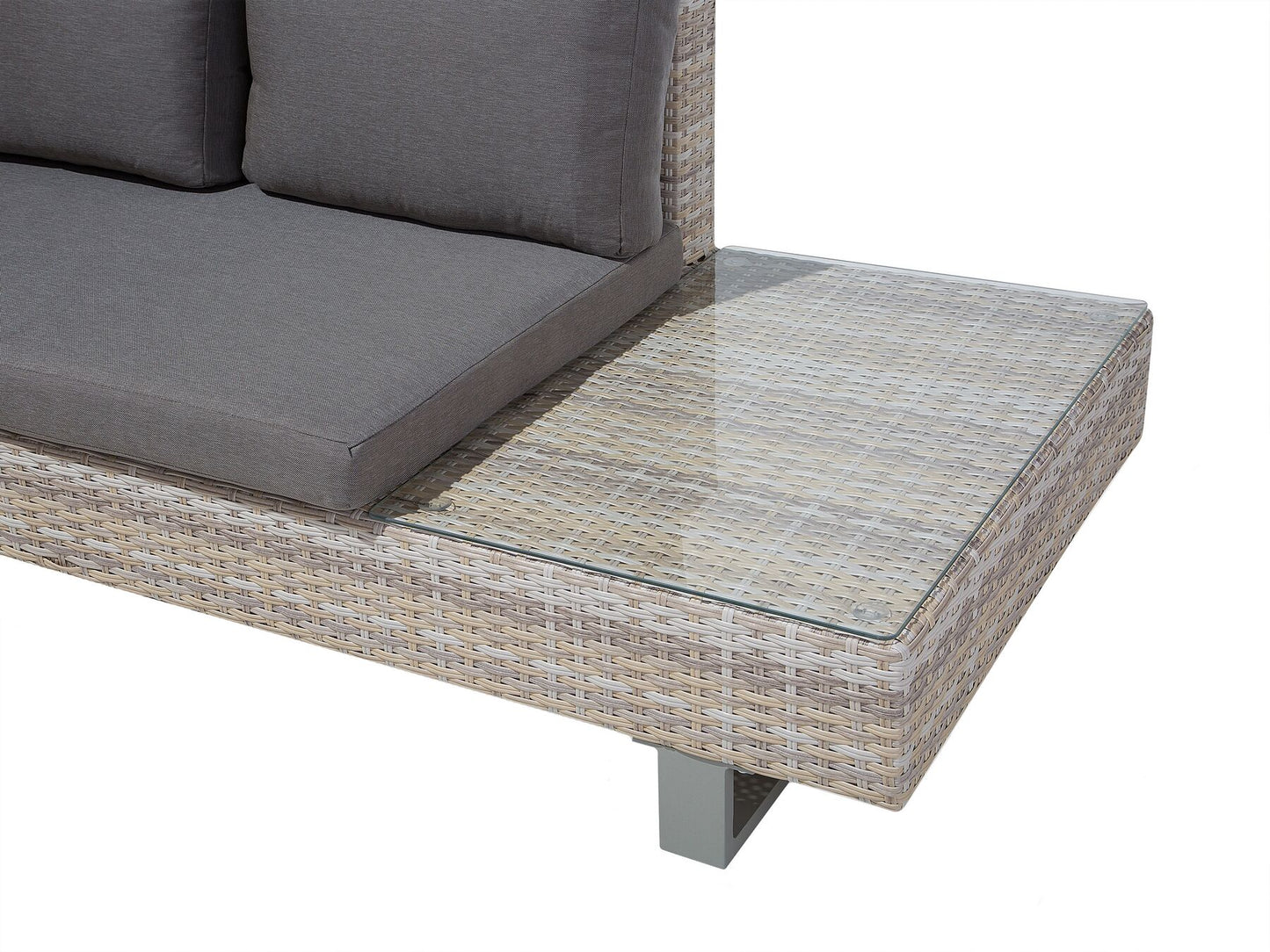 Conjunto longue Universal Ratán sintético Gris