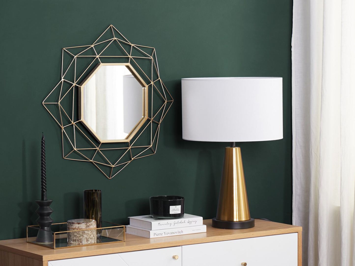 Espejo de pared geometrico