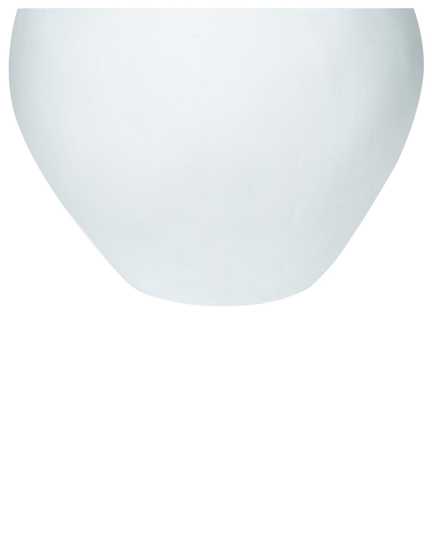 Jarrón decorativo de terracota blanco/dorado 31 cm