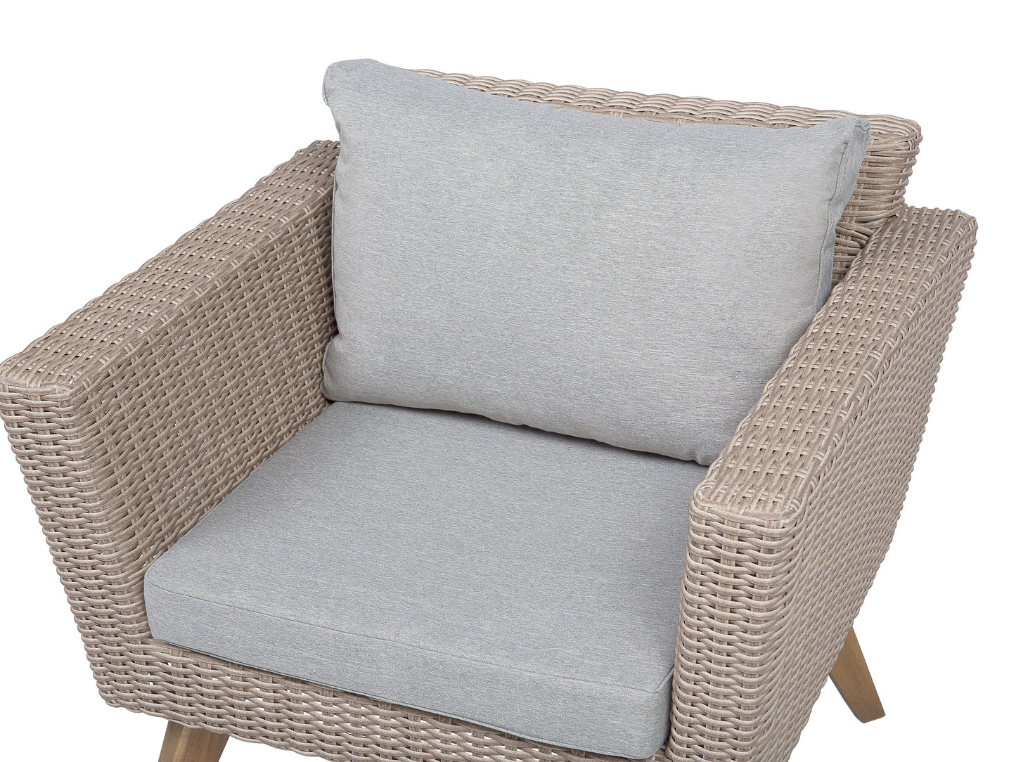 Conjunto de jardín Ratán sintético Gris
