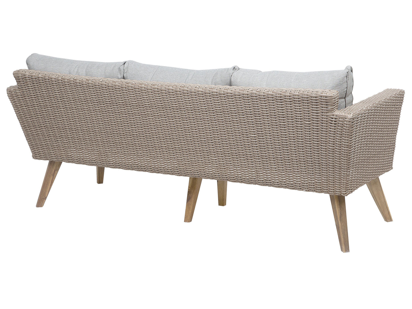 Conjunto de jardín Ratán sintético Gris