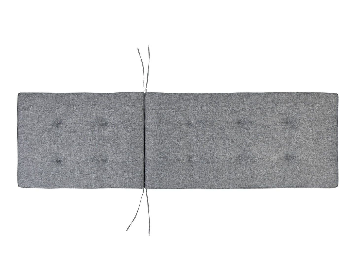 Tumbona de jardín madera con cojín gris