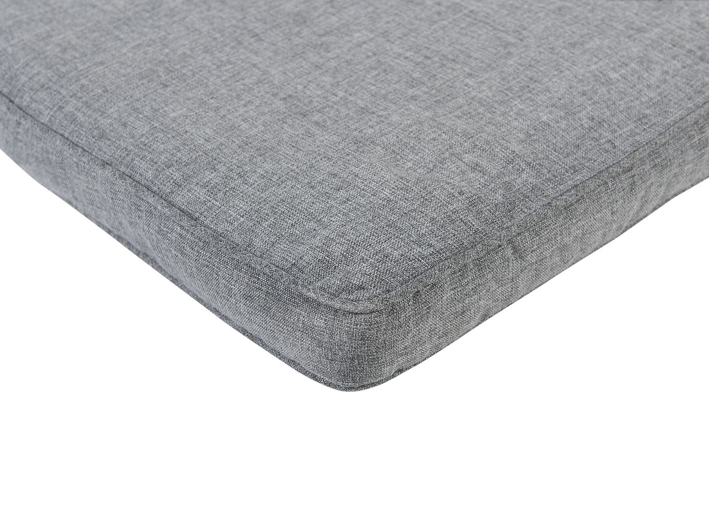 Tumbona de jardín madera con cojín gris