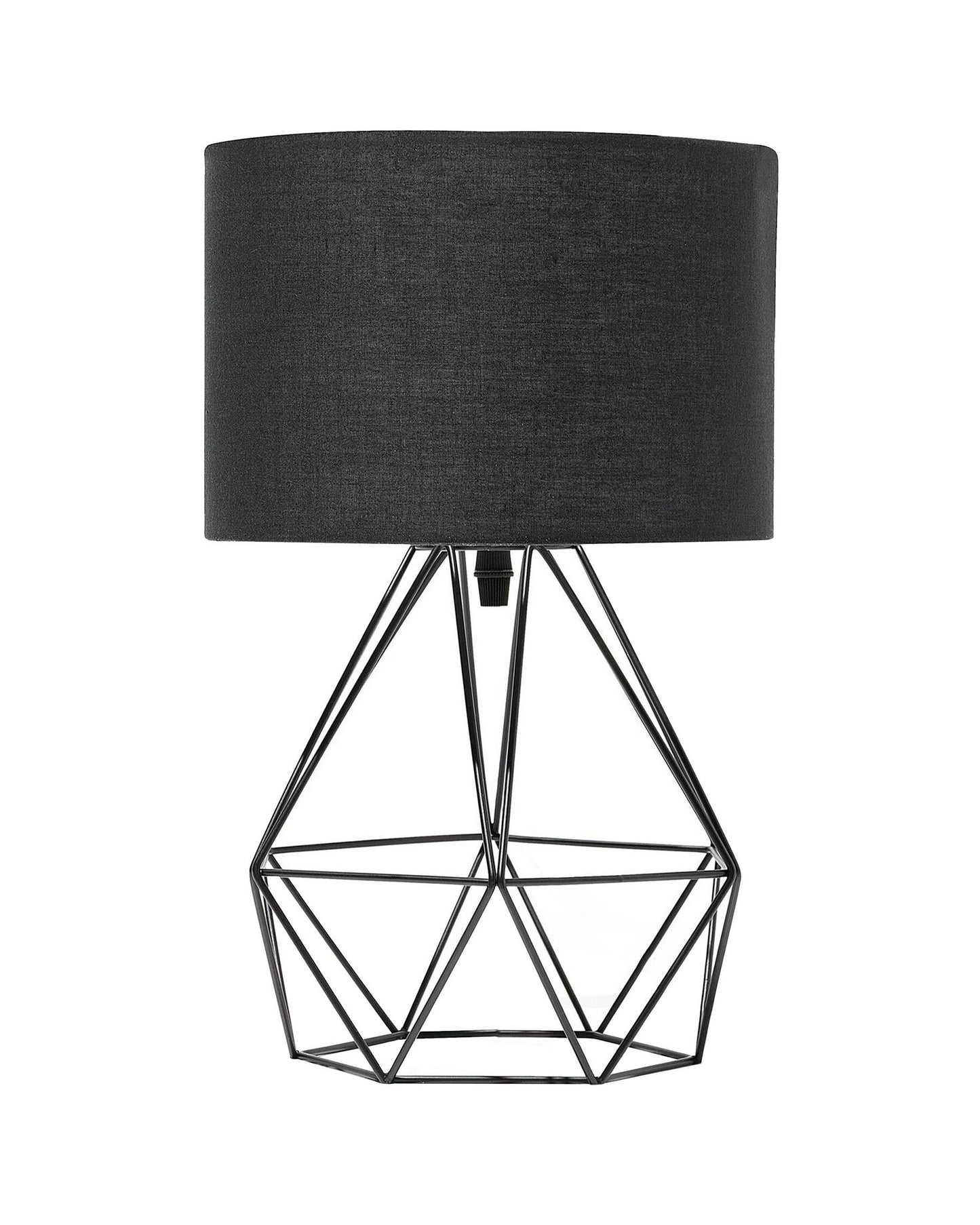 Lámpara de mesa negra