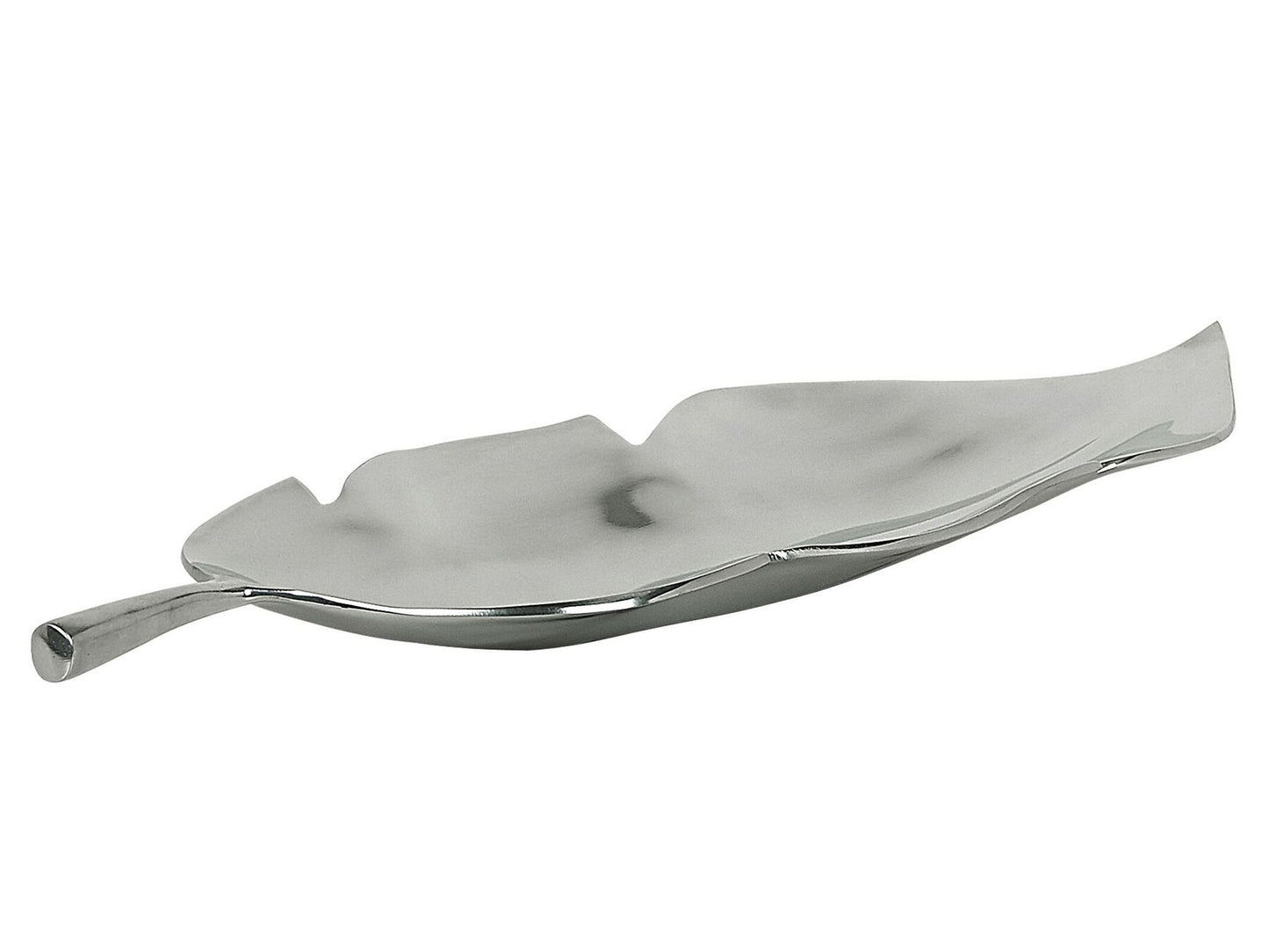 Plato decorativo plateado 49 cm