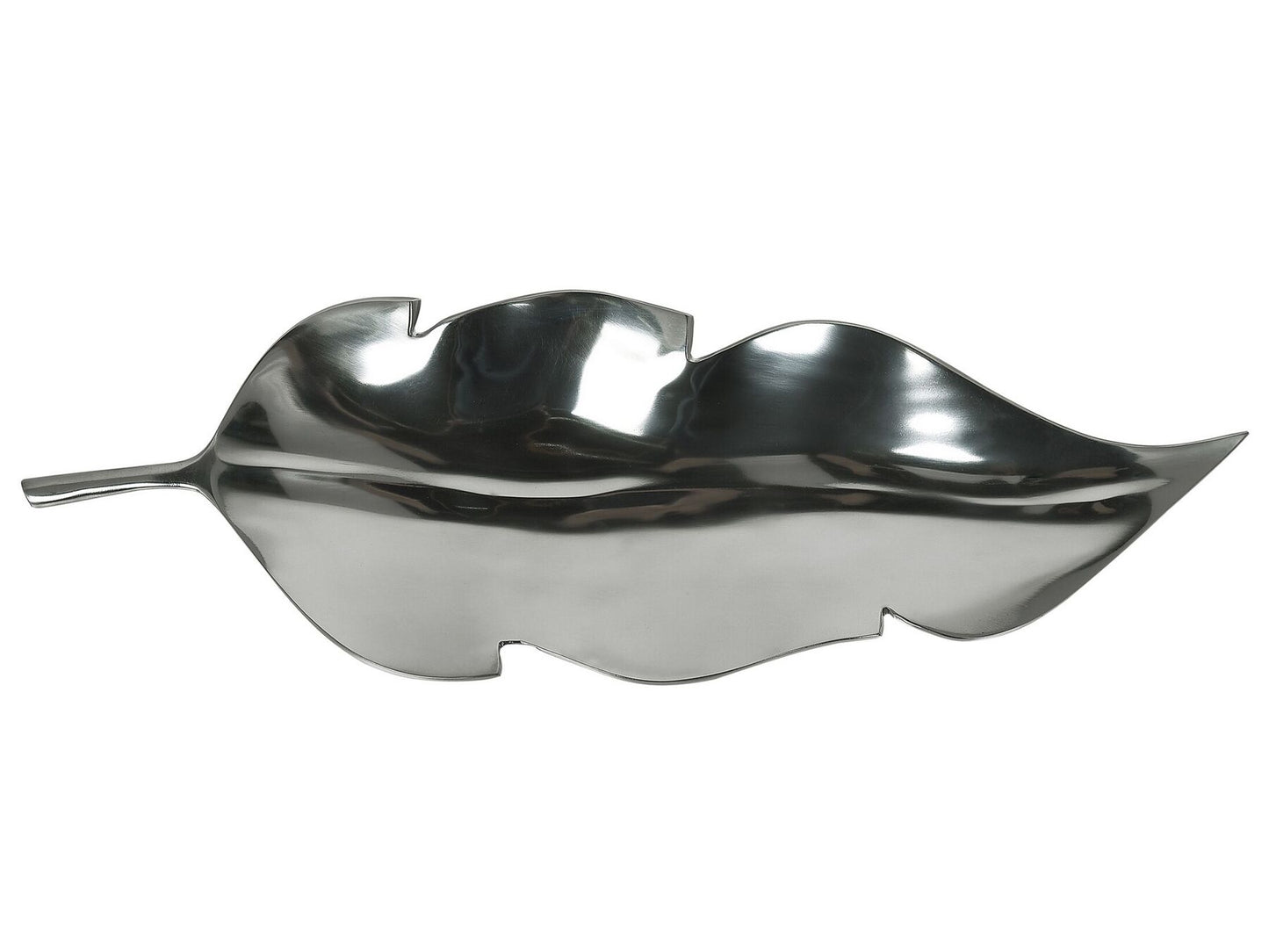 Plato decorativo plateado 49 cm